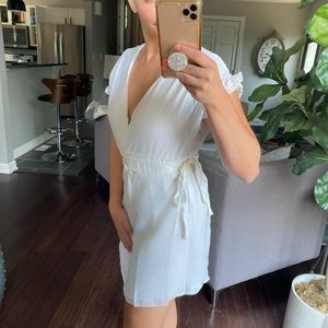 ZARA White Tie Dress